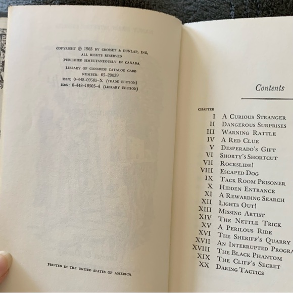 Nancy Drew Mystery Stories ~ Book #1 and #5 Vintage Condition ~ Mystery Classics - Picture 11 of 12